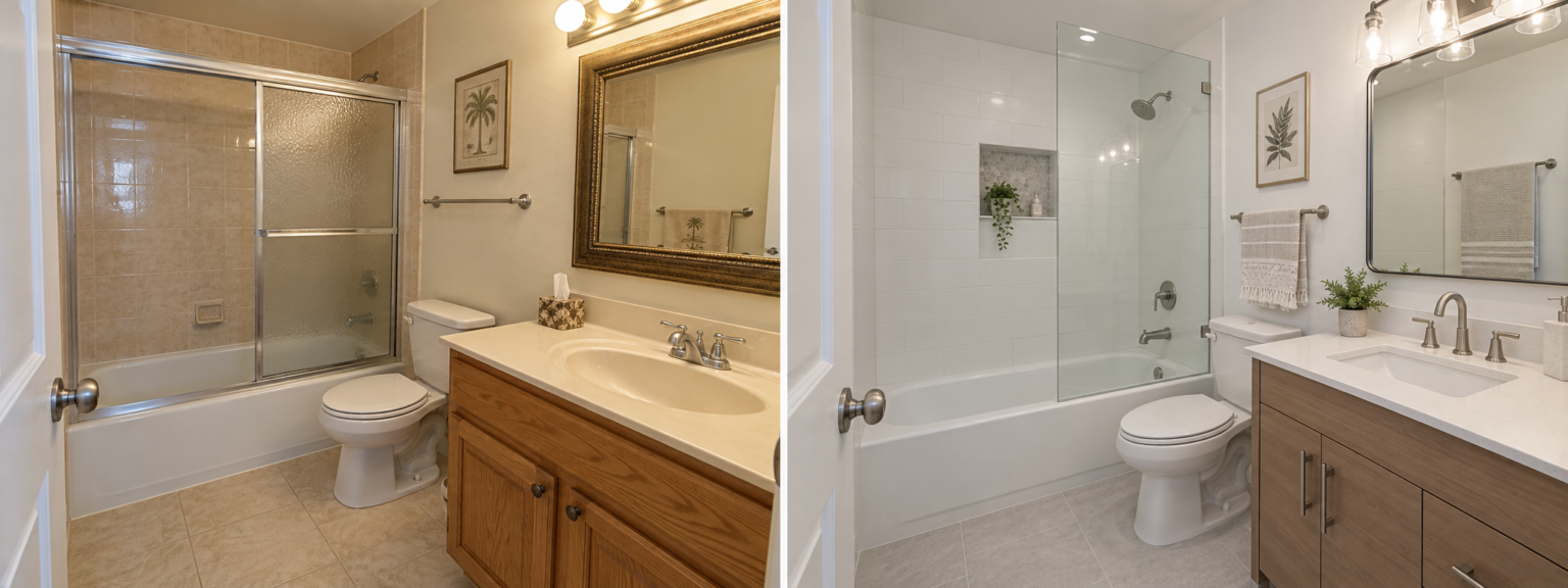 AI-generated after concept: Everyday Condo Bath